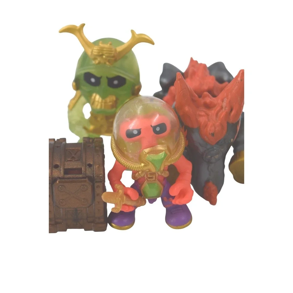 Treasure X Action Figure Lot Skeletons Monsters Gold Accessories‎